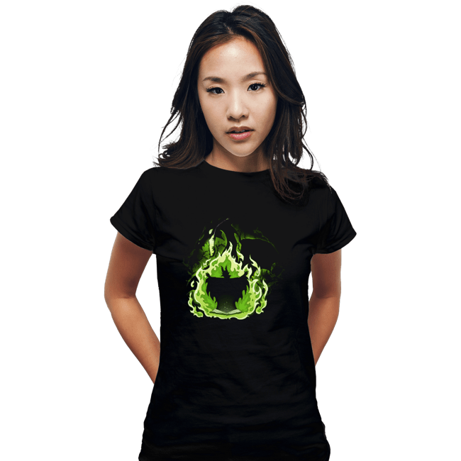 Daily_Deal_Shirts Fitted Shirts, Woman / Small / Black Book Dragon
