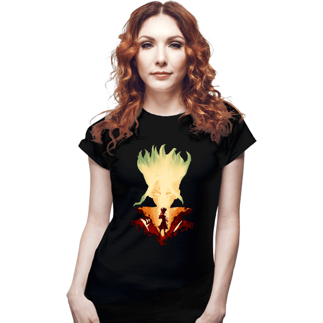 Secret_Shirts Fitted Shirts, Woman / Small / Black Professor Senku