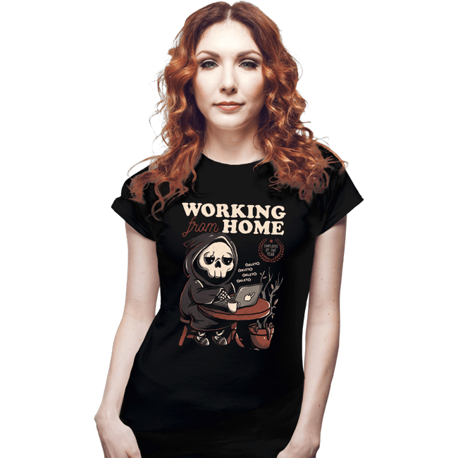Shirts Fitted Shirts, Woman / Small / Black Working From Home