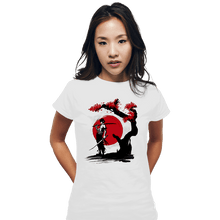 Load image into Gallery viewer, Shirts Fitted Shirts, Woman / Small / White Swordsman Pirate
