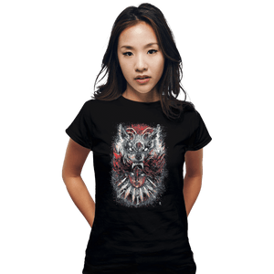 Shirts Fitted Shirts, Woman / Small / Black Wolf Princess