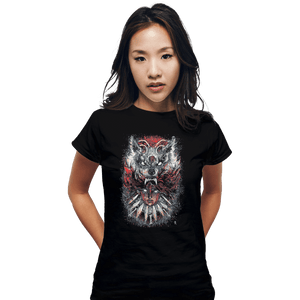 Shirts Fitted Shirts, Woman / Small / Black Wolf Princess