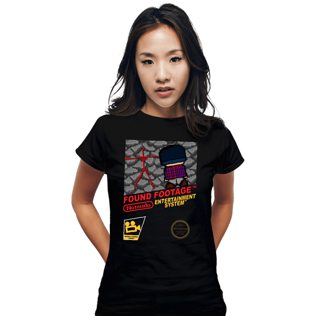Daily_Deal_Shirts Fitted Shirts, Woman / Small / Black Found Footage