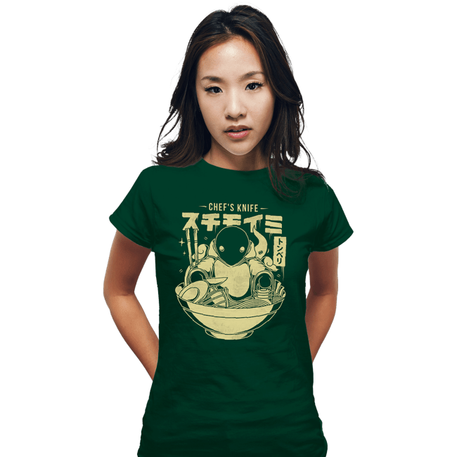 Shirts Fitted Shirts, Woman / Small / Irish Green Chef's Knife Ramen