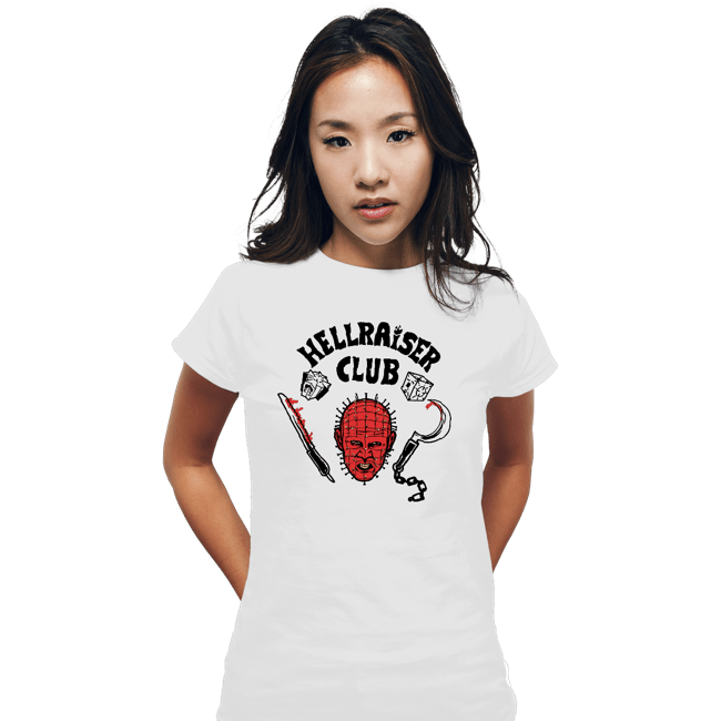 Daily_Deal_Shirts Fitted Shirts, Woman / Small / White Hellraiser Club