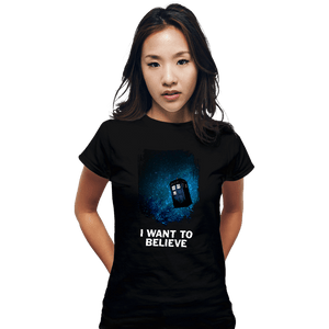 Secret_Shirts Fitted Shirts, Woman / Small / Black Trust No Doctor