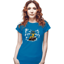 Load image into Gallery viewer, Daily_Deal_Shirts Fitted Shirts, Woman / Small / Sapphire The Little Merman
