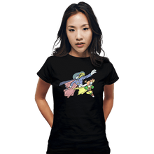 Load image into Gallery viewer, Daily_Deal_Shirts Fitted Shirts, Woman / Small / Black The Duck  Knight
