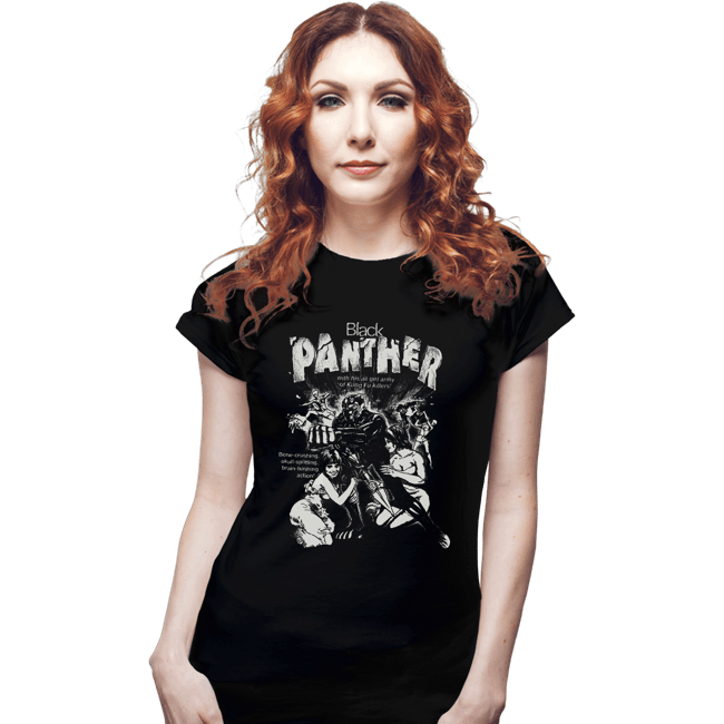 Shirts Fitted Shirts, Woman / Small / Black Black Panther
