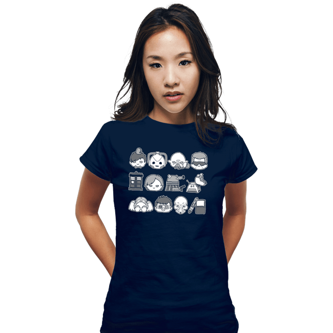 Shirts Fitted Shirts, Woman / Small / Navy Who Lover