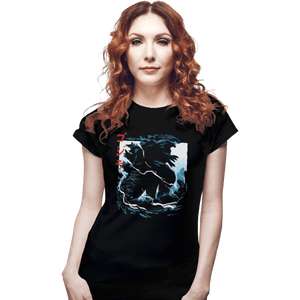 Secret_Shirts Fitted Shirts, Woman / Small / Black Great Kaiju