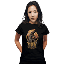 Load image into Gallery viewer, Daily_Deal_Shirts Fitted Shirts, Woman / Small / Black Prehistoric TPK
