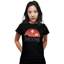 Load image into Gallery viewer, Shirts Fitted Shirts, Woman / Small / Black Desert Planet
