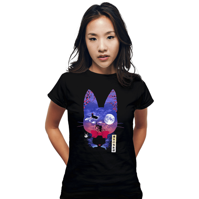 Daily_Deal_Shirts Fitted Shirts, Woman / Small / Black Kiki's Landscape