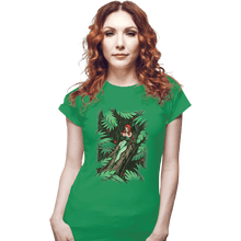 Load image into Gallery viewer, Shirts Fitted Shirts, Woman / Small / Irish Green Secret Garden
