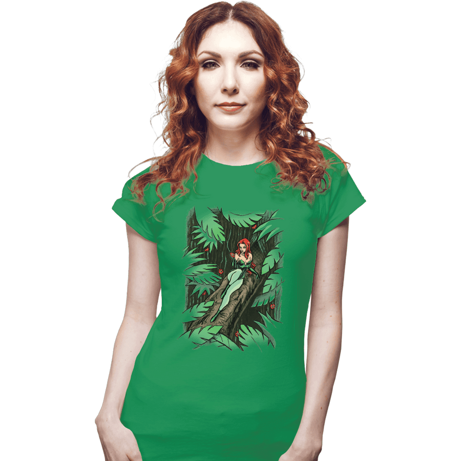Shirts Fitted Shirts, Woman / Small / Irish Green Secret Garden