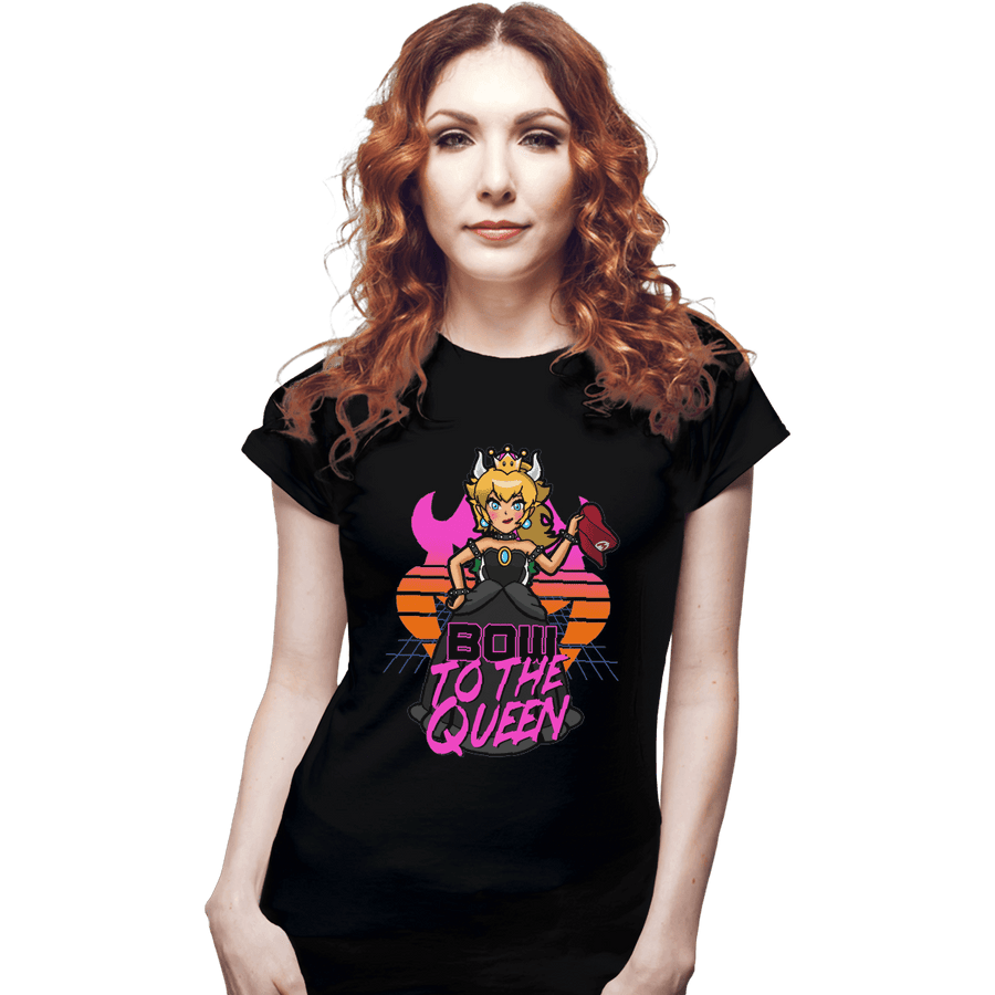 Shirts Fitted Shirts, Woman / Small / Black Bow To The Queen