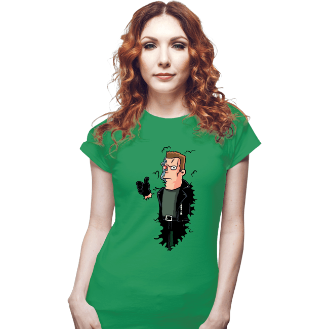 Secret_Shirts Fitted Shirts, Woman / Small / Irish Green I'll Be Back!