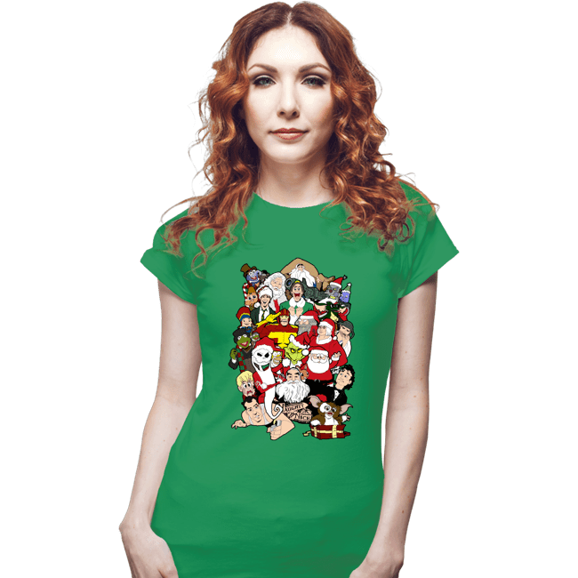 Secret_Shirts Fitted Shirts, Woman / Small / Irish Green Christmas Chaos