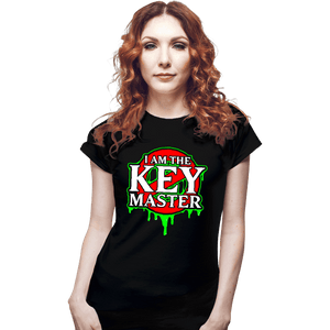 Daily_Deal_Shirts Fitted Shirts, Woman / Small / Black The Keymaster