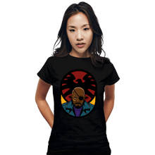 Load image into Gallery viewer, Secret_Shirts Fitted Shirts, Woman / Small / Black Fury Shield
