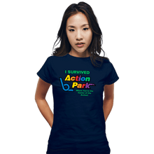 Load image into Gallery viewer, Secret_Shirts Fitted Shirts, Woman / Small / Navy Action Park Survivor
