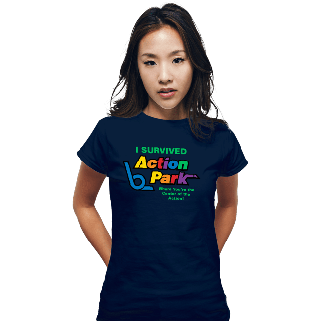 Secret_Shirts Fitted Shirts, Woman / Small / Navy Action Park Survivor