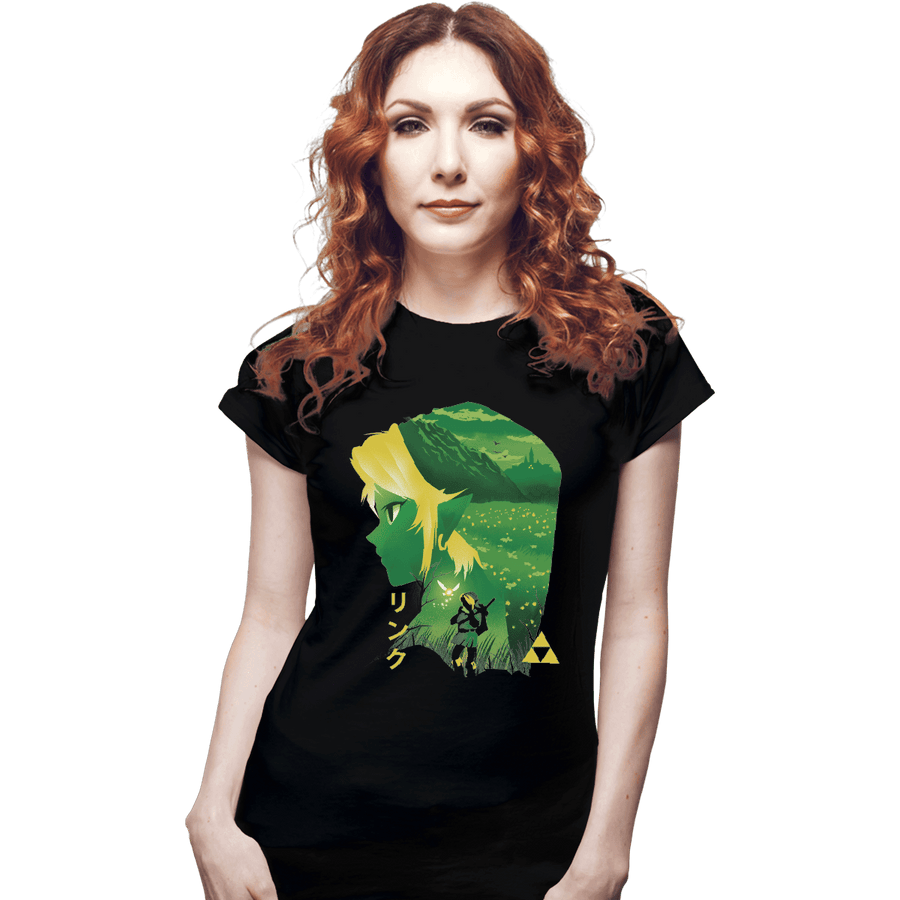 Shirts Fitted Shirts, Woman / Small / Black Hyrule Hero