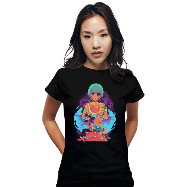 Daily_Deal_Shirts Fitted Shirts, Woman / Small / Black Get Him Off The Moon