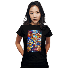 Load image into Gallery viewer, Shirts Fitted Shirts, Woman / Small / Black X-Men VS Street Fighter
