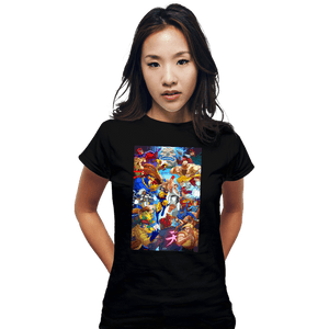 Shirts Fitted Shirts, Woman / Small / Black X-Men VS Street Fighter