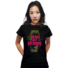 Load image into Gallery viewer, Shirts Fitted Shirts, Woman / Small / Black Dead But Delicious

