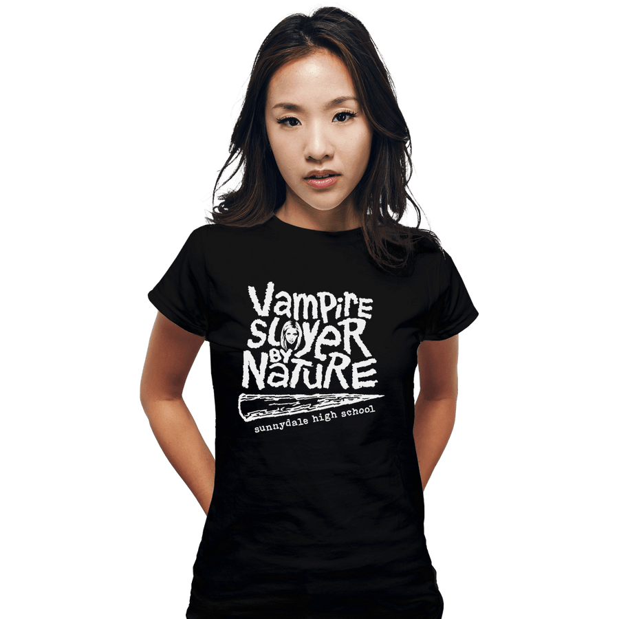 Shirts Fitted Shirts, Woman / Small / Black Vampire Slayer By Nature