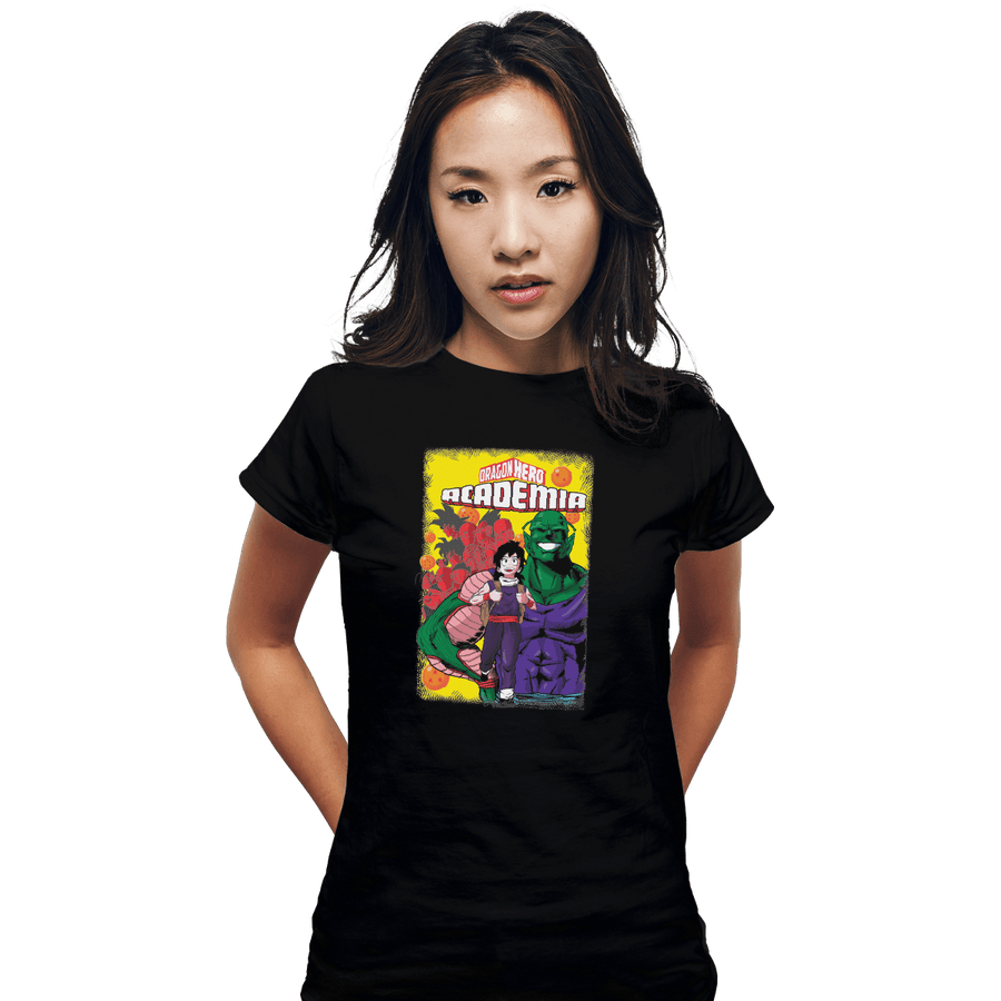 Shirts Fitted Shirts, Woman / Small / Black Dragon Hero Academy