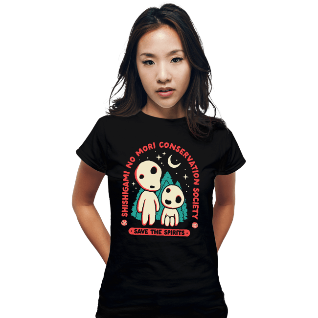 Daily_Deal_Shirts Fitted Shirts, Woman / Small / Black Save The Spirits