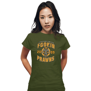 Shirts Fitted Shirts, Woman / Small / Military Green Joburg Prawns