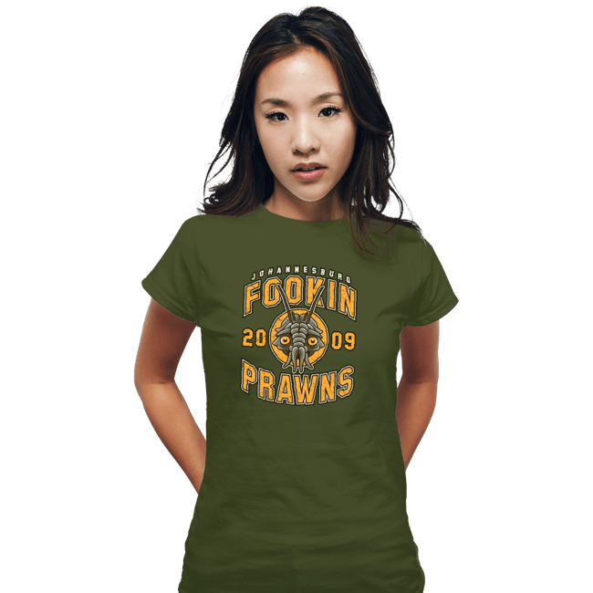 Shirts Fitted Shirts, Woman / Small / Military Green Joburg Prawns