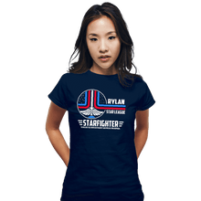 Load image into Gallery viewer, Secret_Shirts Fitted Shirts, Woman / Small / Navy The Starfighter
