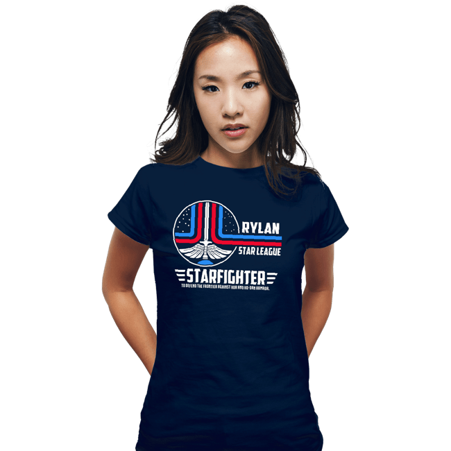 Secret_Shirts Fitted Shirts, Woman / Small / Navy The Starfighter