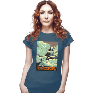 Shirts Fitted Shirts, Woman / Small / Indigo Blue Visit Erebor