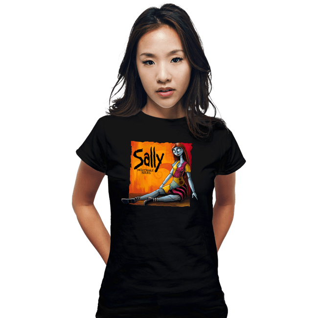 Daily_Deal_Shirts Fitted Shirts, Woman / Small / Black Nightmare Issues