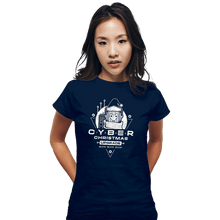 Load image into Gallery viewer, Shirts Fitted Shirts, Woman / Small / Navy Christmas Upgrade
