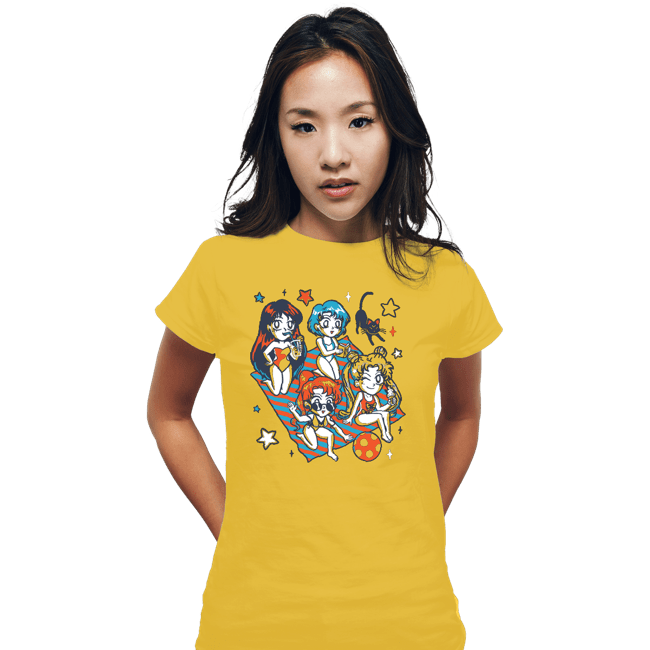 Secret_Shirts Fitted Shirts, Woman / Small / White Summer Moon
