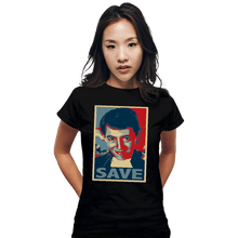 Load image into Gallery viewer, Shirts Fitted Shirts, Woman / Small / Black Save Ferris
