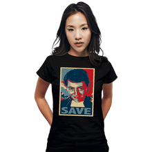 Load image into Gallery viewer, Shirts Fitted Shirts, Woman / Small / Black Save Ferris
