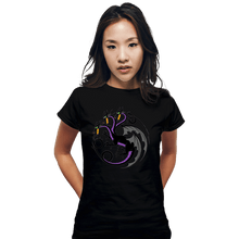 Load image into Gallery viewer, Daily_Deal_Shirts Fitted Shirts, Woman / Small / Black House Maleficent

