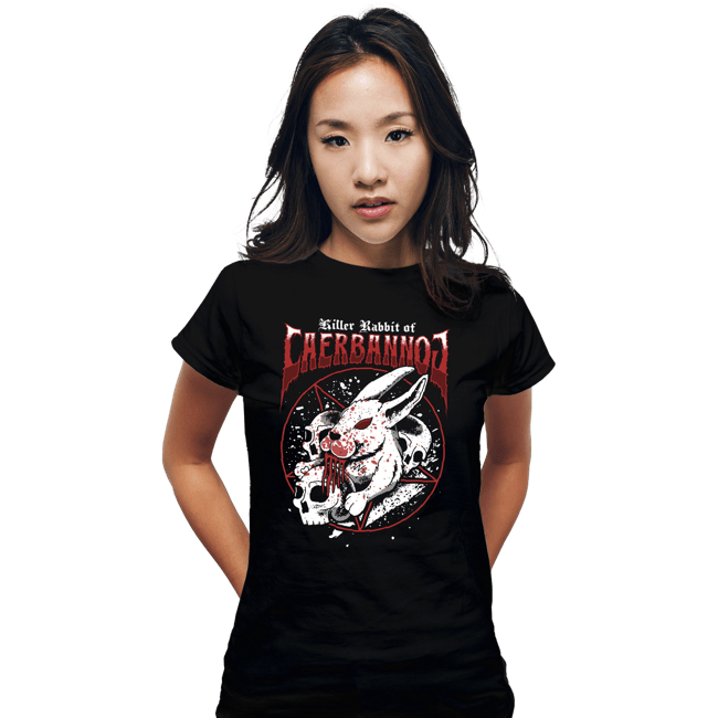 Secret_Shirts Fitted Shirts, Woman / Small / Black Killer Rabbit Metal