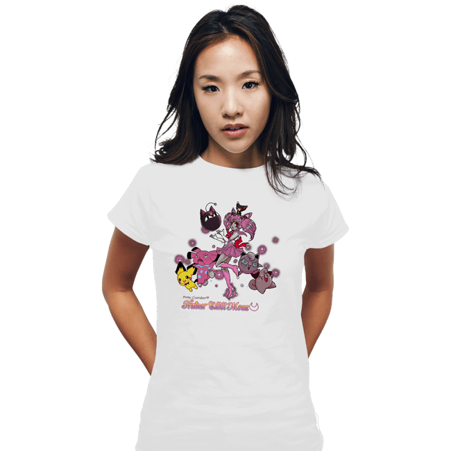 Shirts Fitted Shirts, Woman / Small / White Trainer Chibi Moon