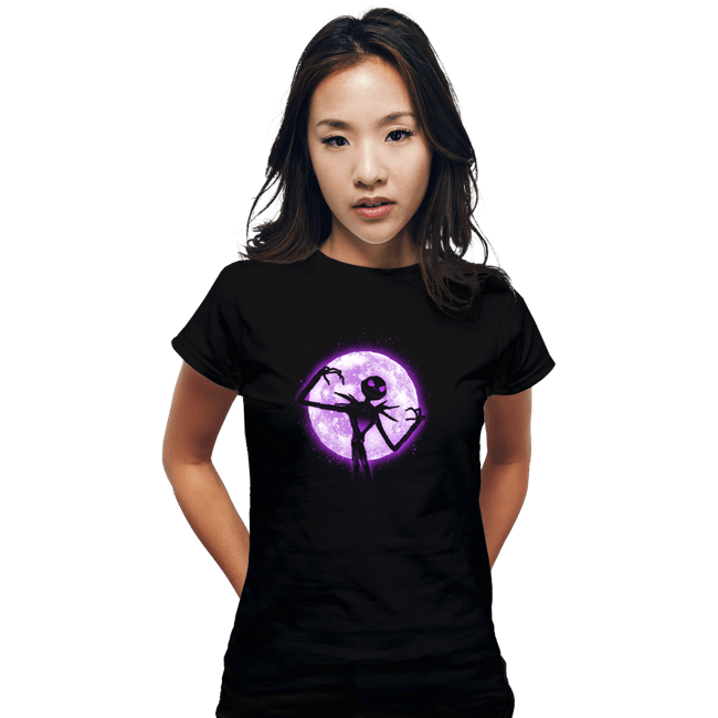 Shirts Fitted Shirts, Woman / Small / Black Moonlight Skeleton