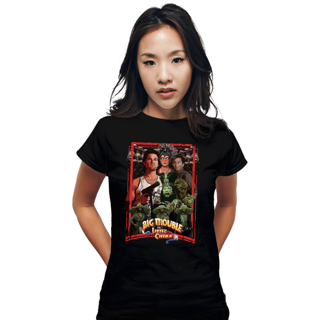 Secret_Shirts Fitted Shirts, Woman / Small / Black Big Trouble